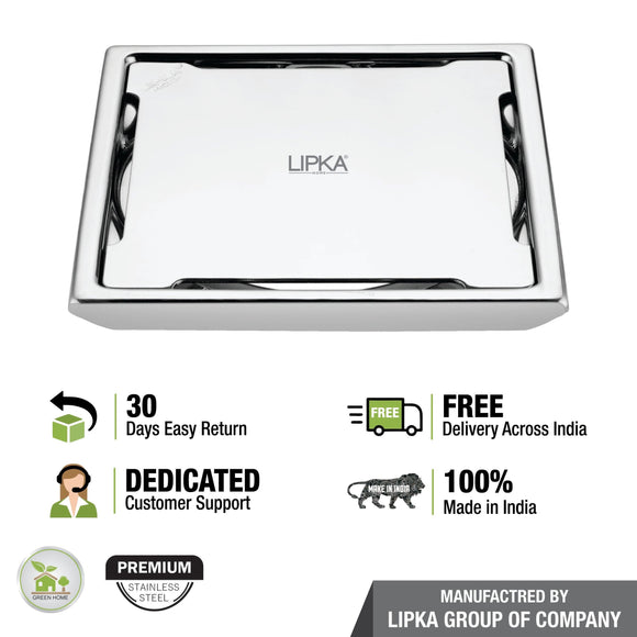 Beta Deluxe Square Floor Drain (5 x 5 Inches) - LIPKA - Lipka Home