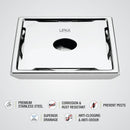 Beta Deluxe Square Floor Drain (6 x 6 Inches) with Hole - LIPKA - Lipka Home