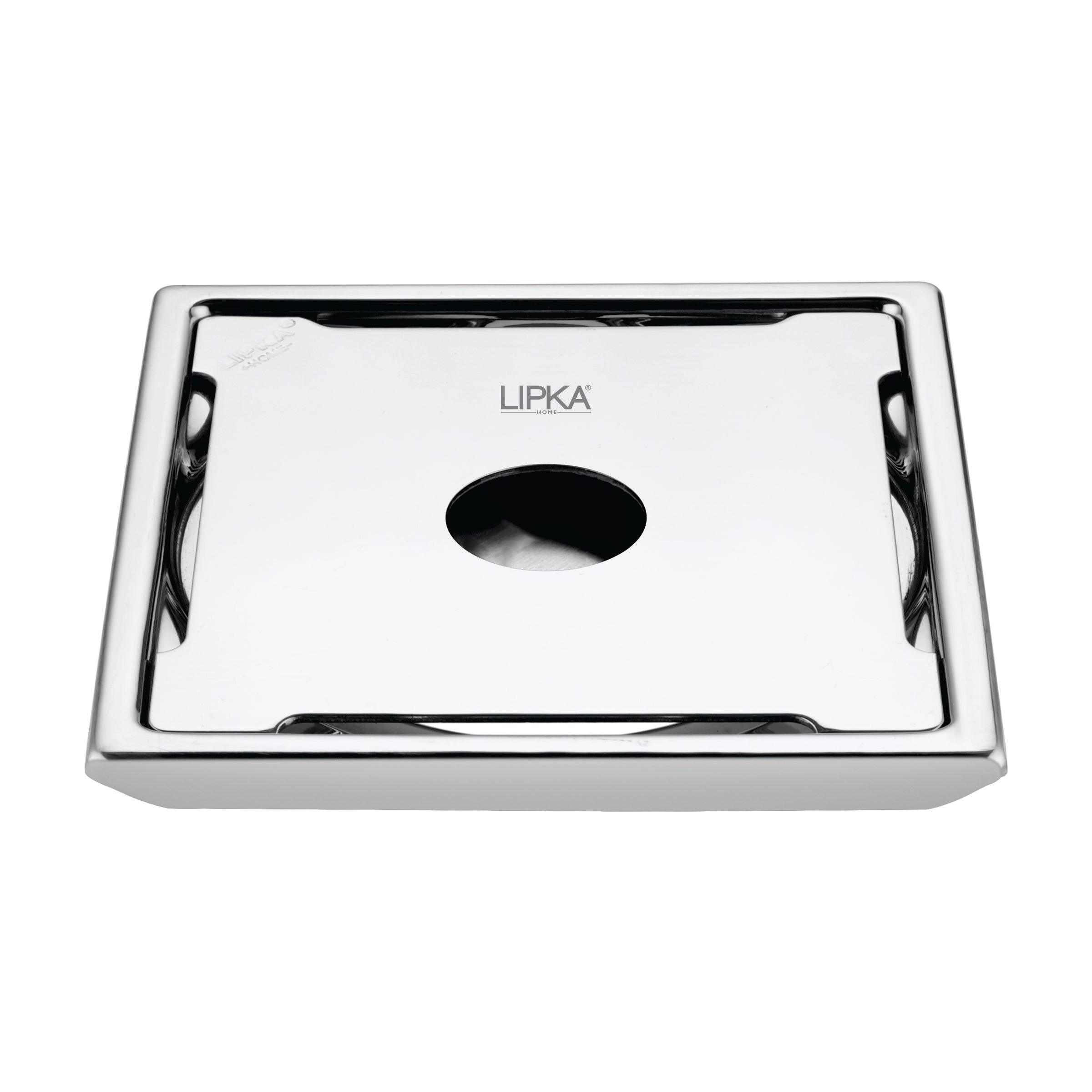 Beta Deluxe Square Floor Drain (6 x 6 Inches) with Hole