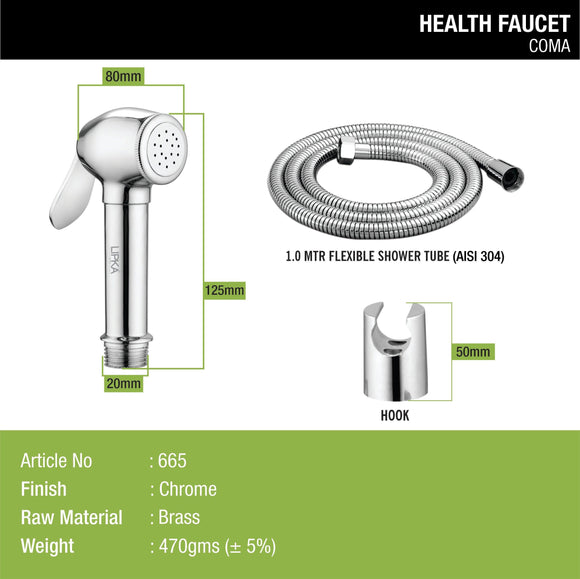 Coma Brass Health Faucet (Complete Set) - LIPKA - Lipka Home