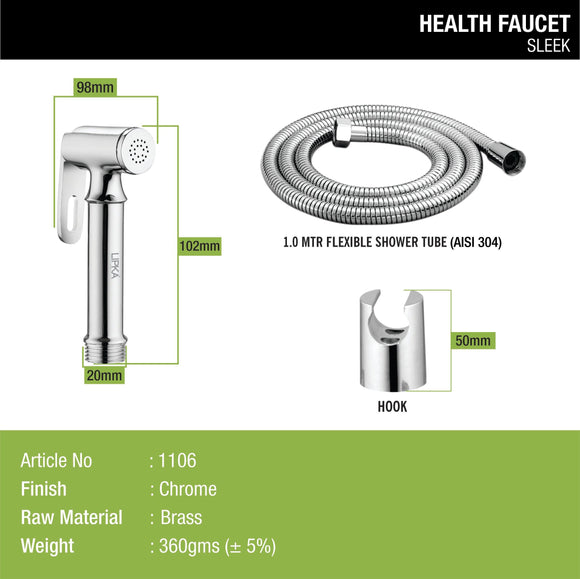 Sleek Brass Health Faucet (Complete Set) - LIPKA - Lipka Home