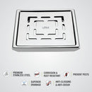 Charlie Deluxe Square Floor Drain (5 x 5) - LIPKA - Lipka Home