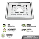 Charlie Deluxe Square Floor Drain (5 x 5) with Hole - LIPKA - Lipka Home