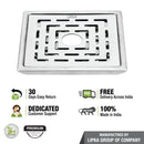 Charlie Deluxe Square Floor Drain (6 x 6 Inches) with Hole - LIPKA - Lipka Home