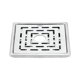 Charlie Deluxe Square Floor Drain (6 x 6 Inches) with Hole - LIPKA - Lipka Home