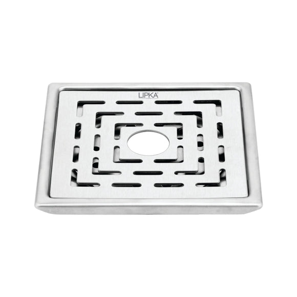 Charlie Deluxe Square Floor Drain (6 x 6 Inches) with Hole - LIPKA - Lipka Home