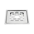 Charlie Deluxe Square Flat Cut Floor Drain (5 x 5 Inches) with Hole - LIPKA - Lipka Home