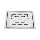 Charlie Deluxe Square Flat Cut Floor Drain (5 x 5 Inches) - LIPKA - Lipka Home