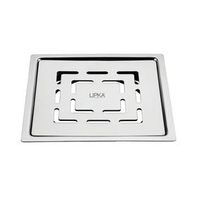 Charlie Deluxe Square Flat Cut Floor Drain (5 x 5 Inches) - LIPKA - Lipka Home