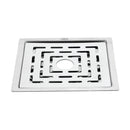 Charlie Deluxe Square Flat Cut Floor Drain (6 x 6 Inches) with Hole - LIPKA - Lipka Home