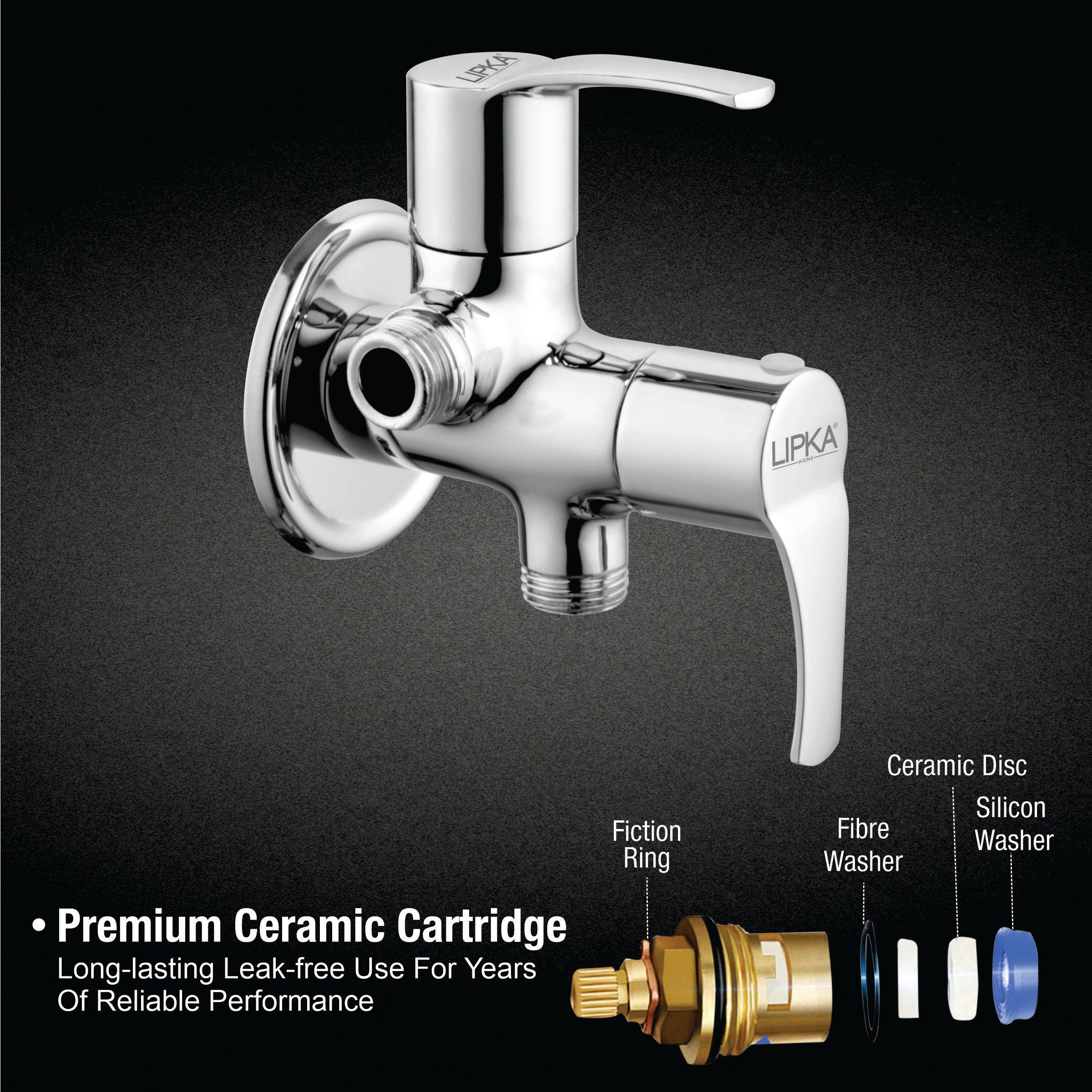 Coral Angle Valve Two Way Double Handle Brass Faucet - LIPKA - Lipka Home