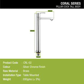 Coral Pillar Tap Tall Body Brass Faucet- LIPKA - Lipka Home