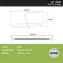 Crystal Jet Spray with 304SS Holder & 1 Meter Hose - LIPKA - Lipka Home