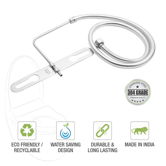 Crystal Jet Spray with 304-Grade SS Holder & 2 Feet Hose - LIPKA - Lipka Home