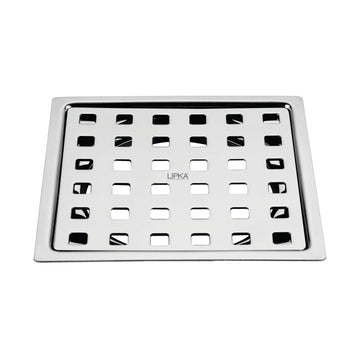 Delta Deluxe Square Flat Cut Floor Drain (6 x 6 Inches) - LIPKA - Lipka Home