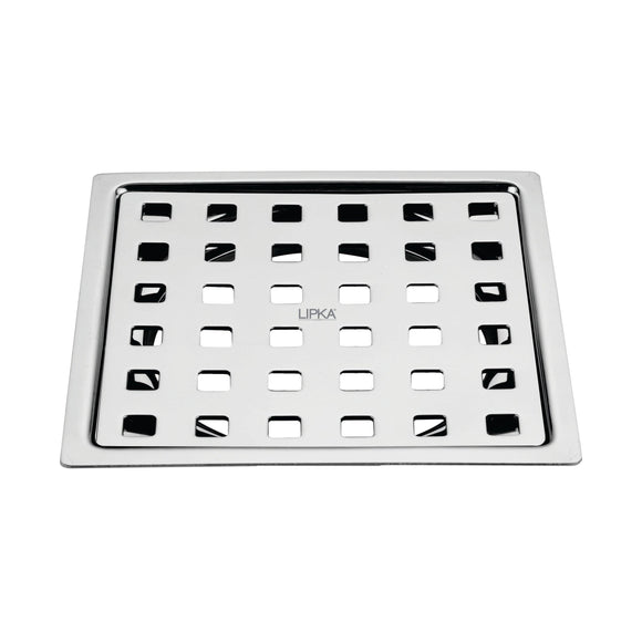 Delta Deluxe Square Flat Cut Floor Drain (6 x 6 Inches) - LIPKA - Lipka Home