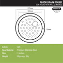 EON Round Floor Drain with Hole (5 inches) - LIPKA - Lipka Home