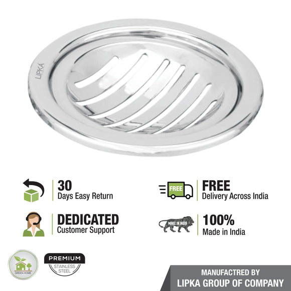 Eon Round Floor Drain with Classic Jali (5 inches) - LIPKA - Lipka Home
