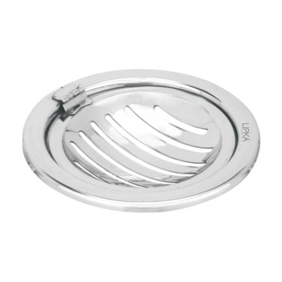 Eon Round Floor Drain with Classic Jali and Hinge (5 inches) - LIPKA - Lipka Home