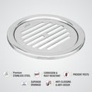 Eon Round Floor Drain with Golden Classic Jali (5 inches) - LIPKA - Lipka Home