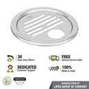 Eon Round Floor Drain with Golden Classic Jali & Hole (5 inches) - LIPKA - Lipka Home