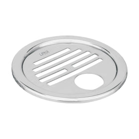 Eon Round Floor Drain with Golden Classic Jali & Hole (5 inches) - LIPKA - Lipka Home