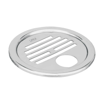 Eon Round Floor Drain with Golden Classic Jali & Hole (5 inches) - LIPKA - Lipka Home