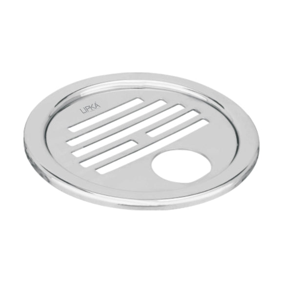 Eon Round Floor Drain with Golden Classic Jali & Hole (5 inches) - LIPKA - Lipka Home