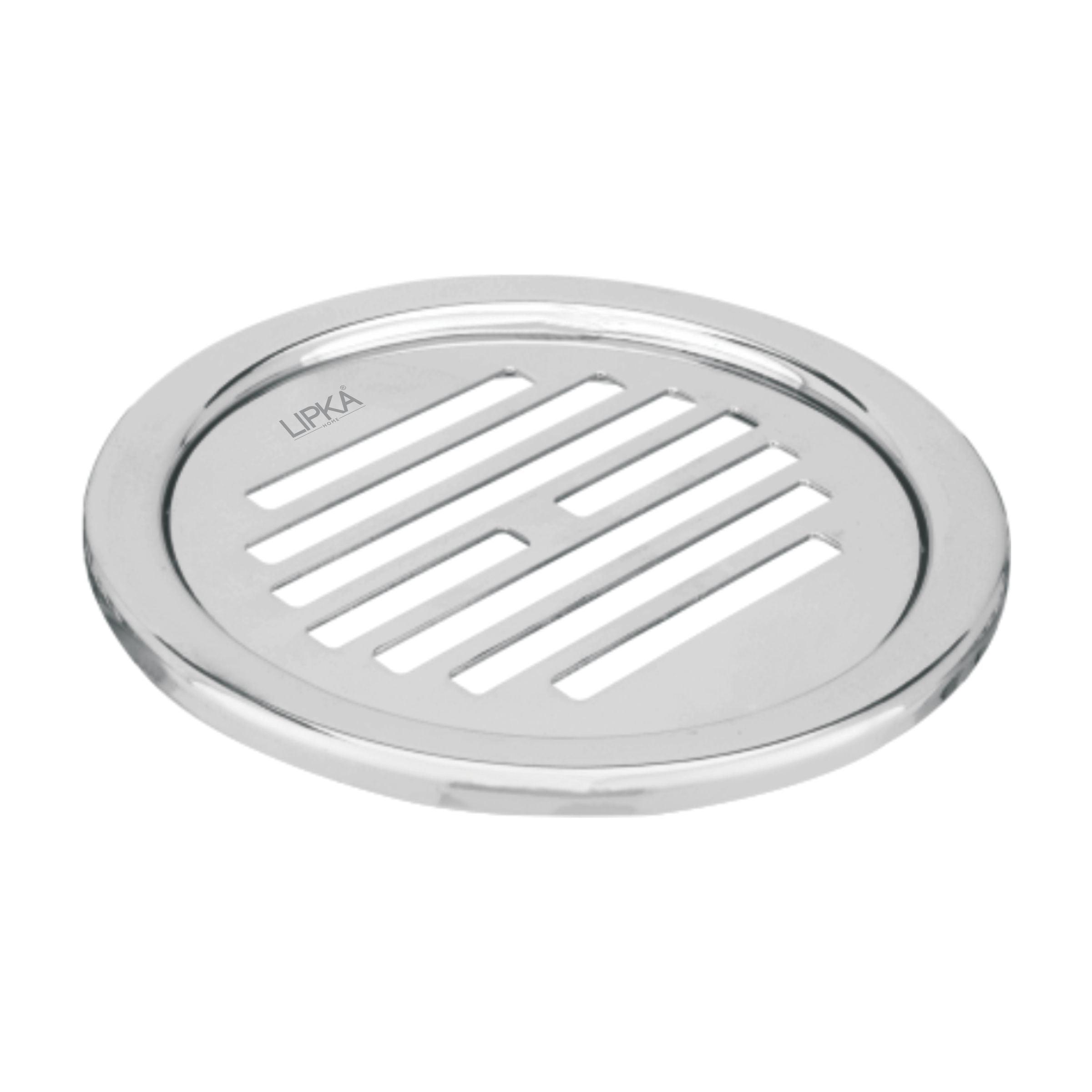 Eon Round Floor Drain with Golden Classic Jali (5 inches)