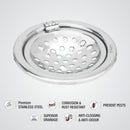 Eon Round Floor Drain with Hinge (5 inches) - LIPKA - Lipka Home