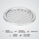 Eon Round Floor Drain with Plain Jali (5 inches) - LIPKA - Lipka Home