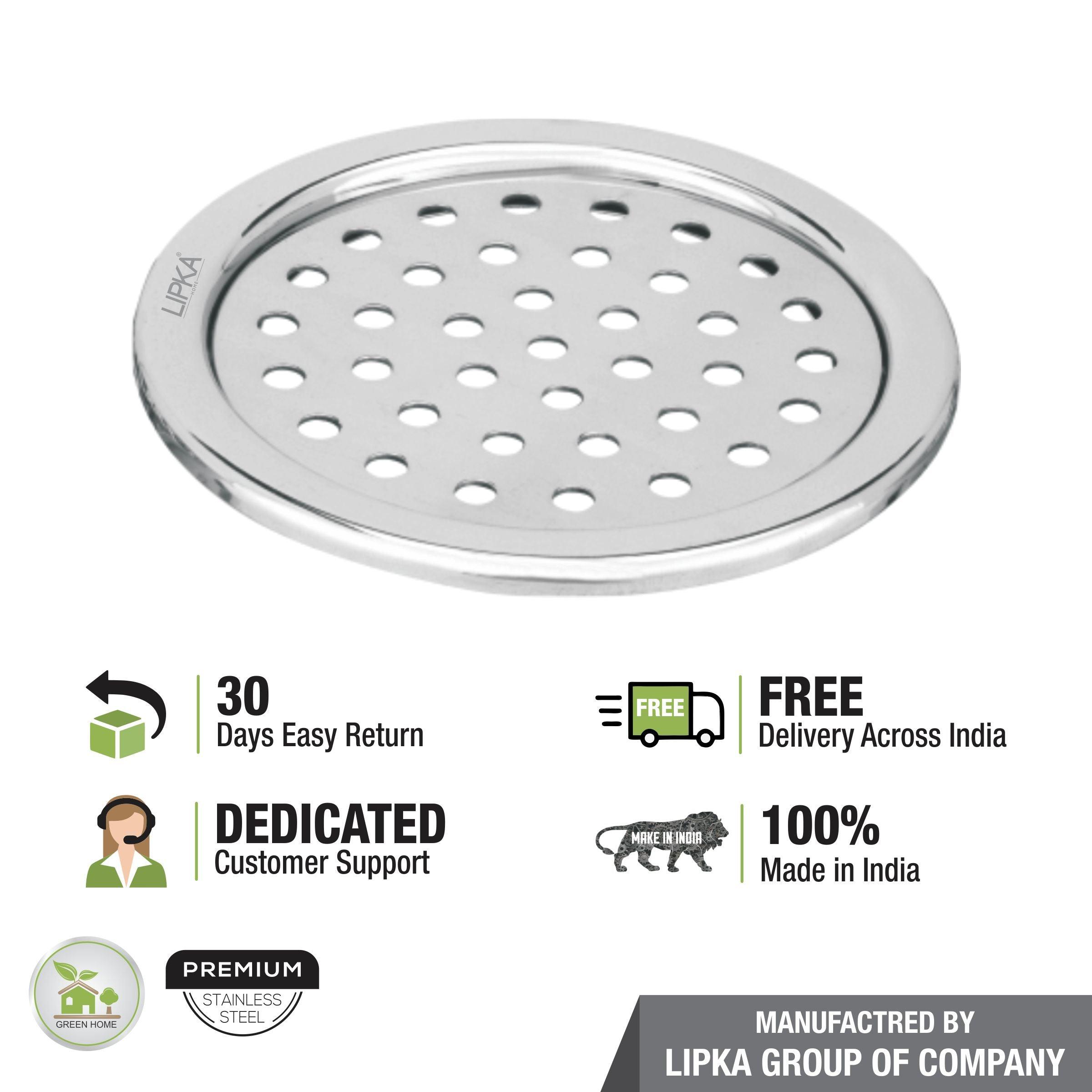 Eon Round Floor Drain with Plain Jali (5 inches) free delivery