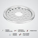Eon Round Floor Drain with Plain Jali & Hole (5 inches) - LIPKA - Lipka Home