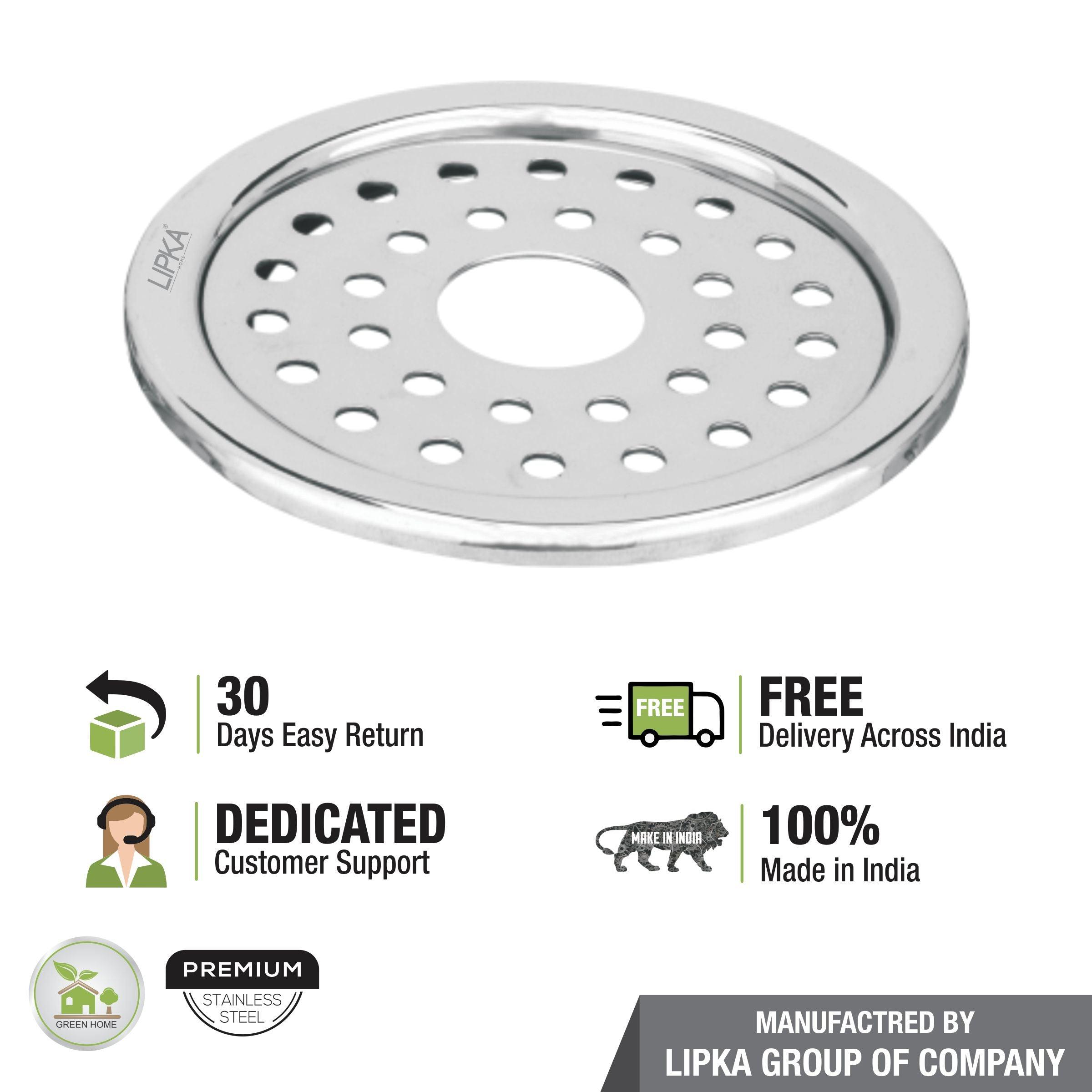Eon Round Floor Drain with Plain Jali & Hole (5 inches) free delivery