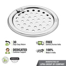 Eon Round Floor Drain with Plain Jali & Hinge (5 inches) - LIPKA - Lipka Home