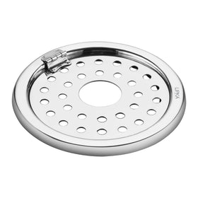 Eon Round Floor Drain with Plain Jali, Hinge & Hole (5 inches) - LIPKA - Lipka Home