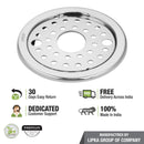Eon Round Floor Drain with Plain Jali, Lock & Hole (5 inches) - LIPKA - Lipka Home