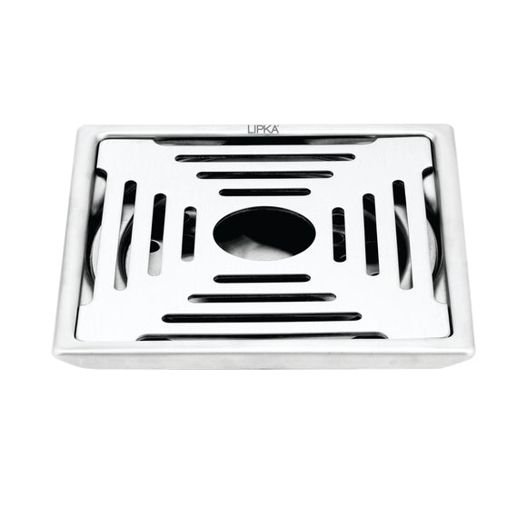 Echo Deluxe Square Floor Drain (5 x 5 Inches) with Hole - LIPKA - Lipka Home