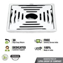 Echo Deluxe Square Floor Drain (6 x 6 Inches) with Hole - LIPKA - Lipka Home