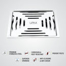 Echo Deluxe Square Flat Cut Floor Drain (5 x 5 Inches) - LIPKA - Lipka Home