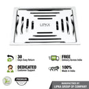 Echo Deluxe Square Flat Cut Floor Drain (5 x 5 Inches) - LIPKA - Lipka Home