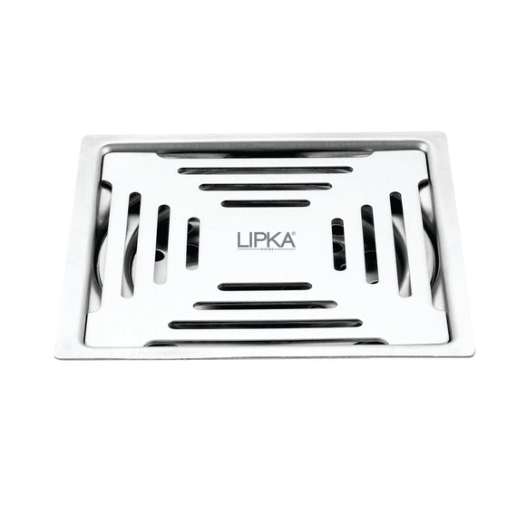 Echo Deluxe Square Flat Cut Floor Drain (5 x 5 Inches) - LIPKA - Lipka Home