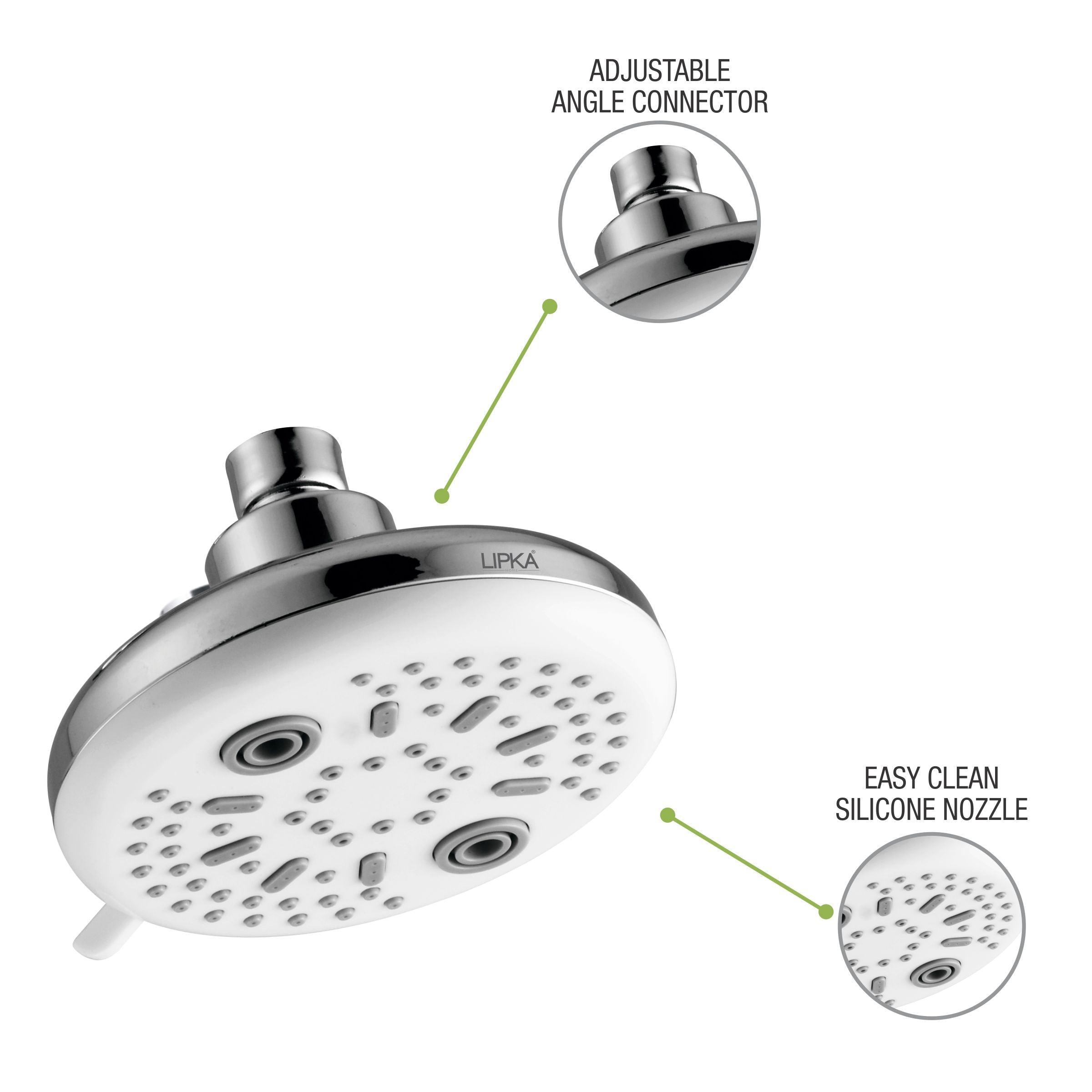 Elite Multiflow Overhead Shower features