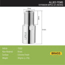 Extension Nipple (2 ½ Inch) - LIPKA - Lipka Home