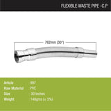Flexible Waste Pipe (30 Inches) sizes and dimensions
