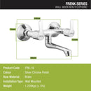 Frenk Non-Telephonic Wall Mixer Brass Faucet - LIPKA - Lipka Home