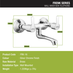 Frenk Non-Telephonic Wall Mixer Brass Faucet - LIPKA - Lipka Home