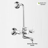 Frenk Wall Mixer with L Bend Faucet with german foam flow aerator
