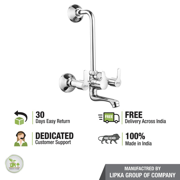 Frenk Wall Mixer with L Bend Faucet - LIPKA - Lipka Home