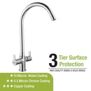 Fusion Centre Hole Basin Mixer with Large (20 Inches) Round Swivel Spout Faucet - LIPKA - Lipka Home